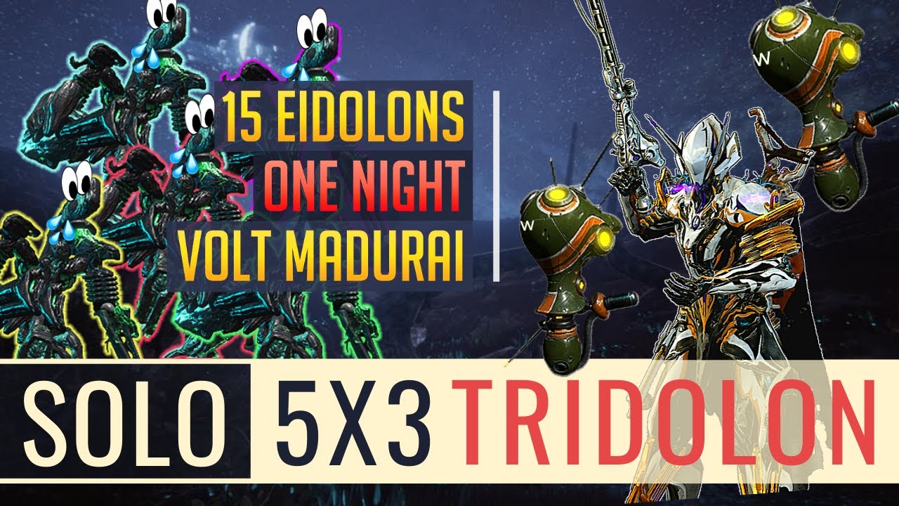 Warframe | Eidolons | Solo Tricap 5x3 | 5 Hydrolysts Captured Solo