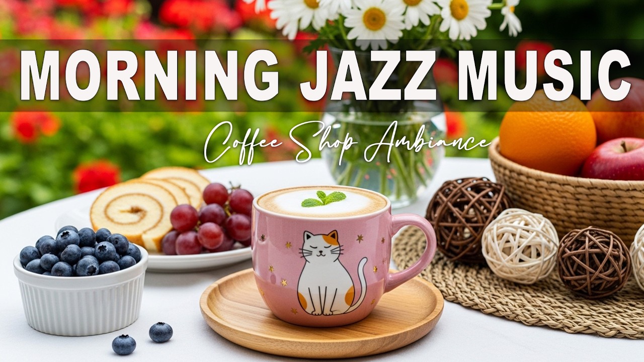 Morning Jazz Music ☀ Coffee Shop Ambiance & Happy Bossa Nova instrumental for Studying