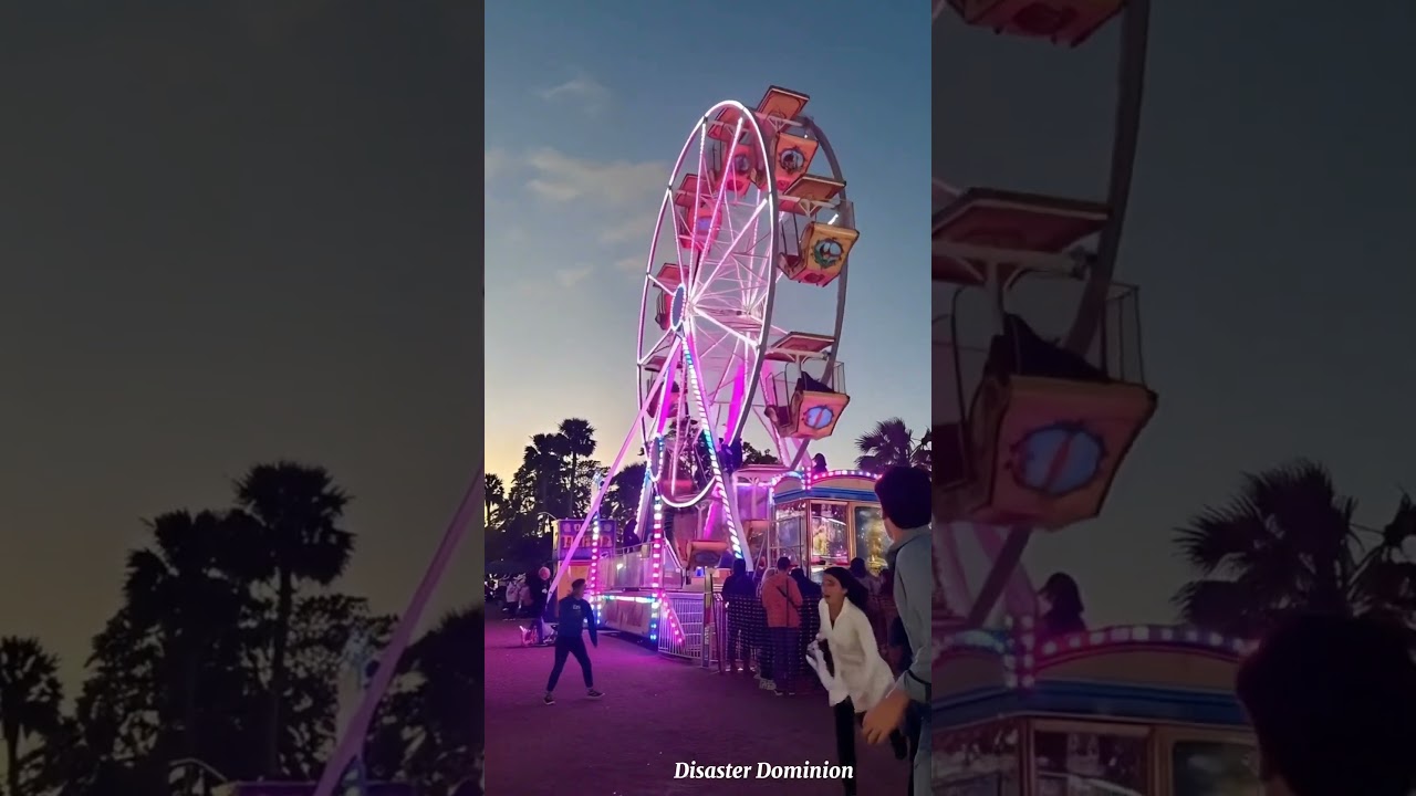 Amusement Park Nightmare: The Ride Collapses! 😱