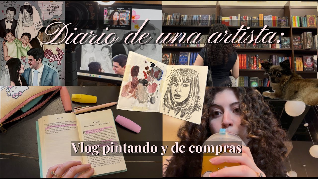 🌼 diario de una artista: vlog pintando y de compras 🌷