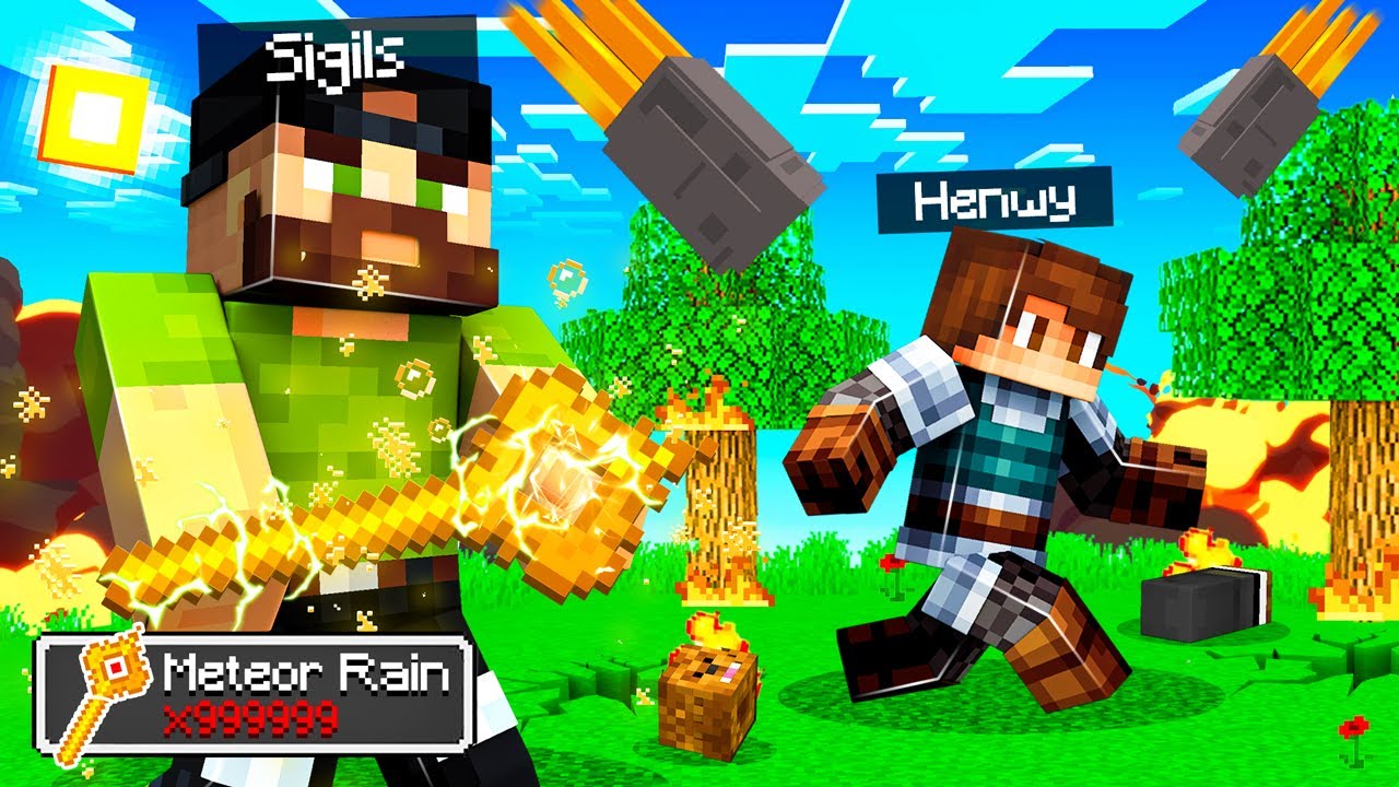 CRASHING METEORS on My FRIENDS in Minecraft