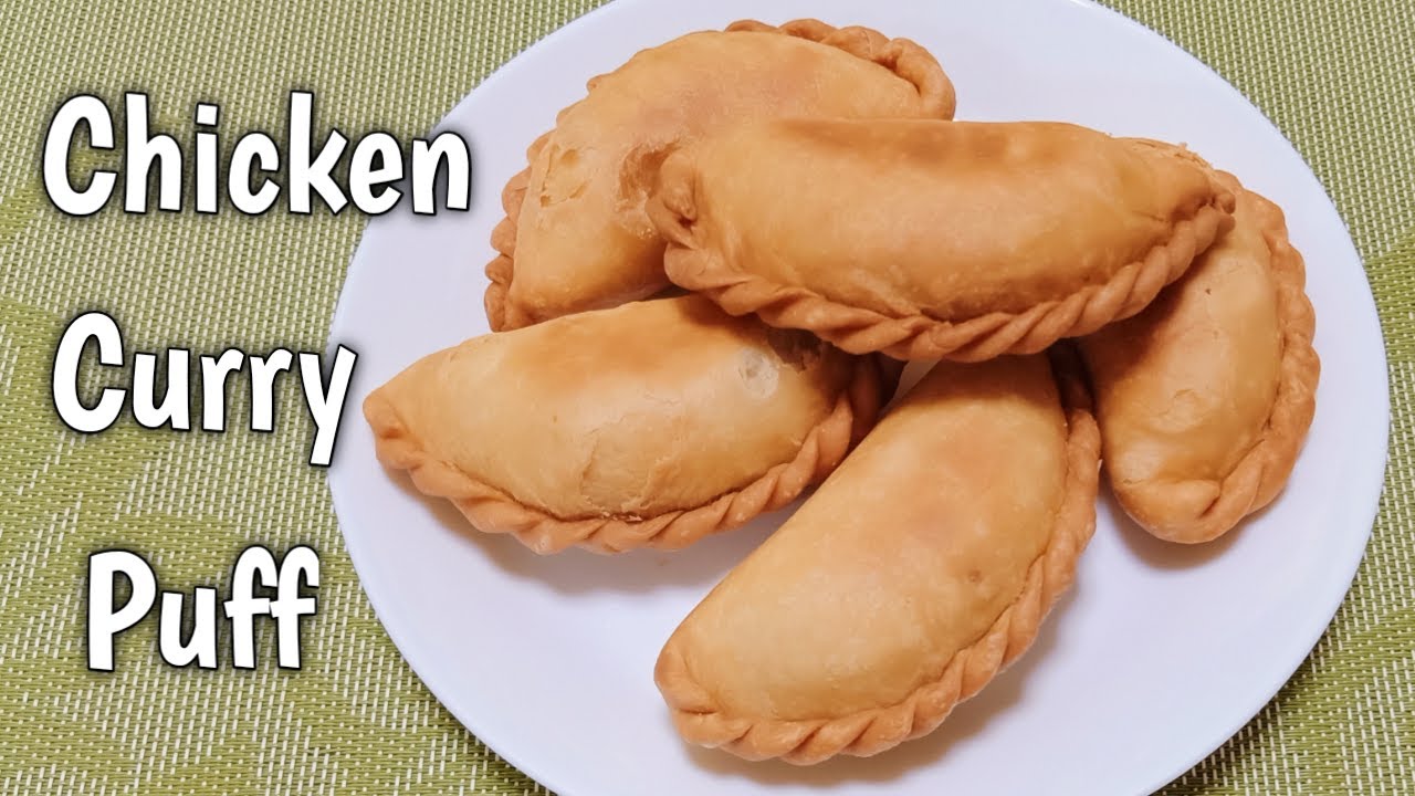 Crispy Chicken Curry Puff Recipe | Homemade Chicken Curry Puff Recipe | How To Make Easy Curry Puff