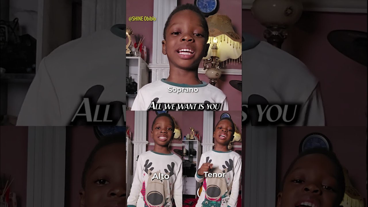 Take over (all we want is you) || 3 parts harmony by a 4-year-old that will melt your heart || Shine