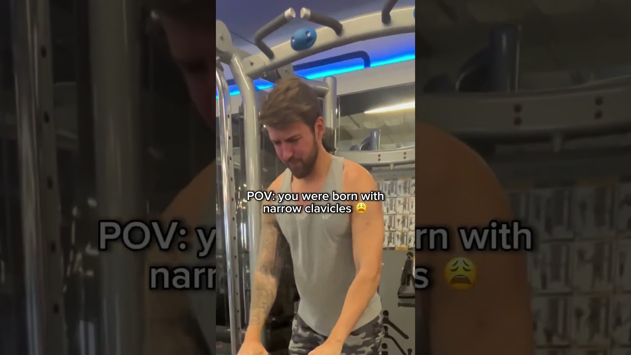 Narrow clavicles are L genetics😩 #clavicle #broadshoulders #shoulders #gymshorts #bodybuilding #gym