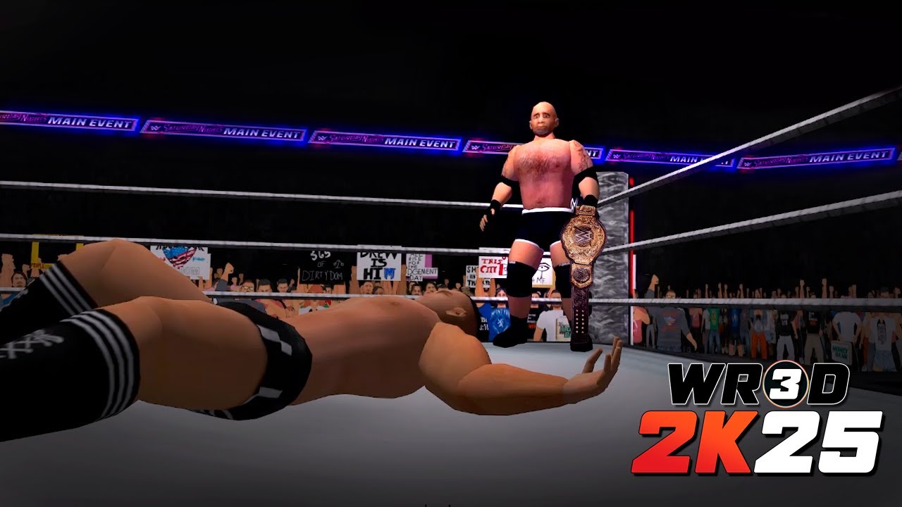 GOLDBERG BECOMES WORLD HEAVYWEIGHT CHAMPION | WWE SATURDAY NIGHT'S MAIN EVENT | WR3D SIMULATION
