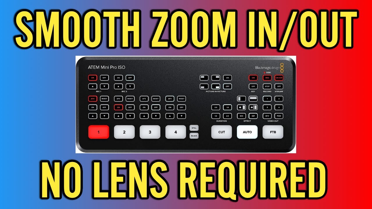 ATEM Mini Pro | How to Zoom In WITHOUT a Zoom Lens! 🔍🎥