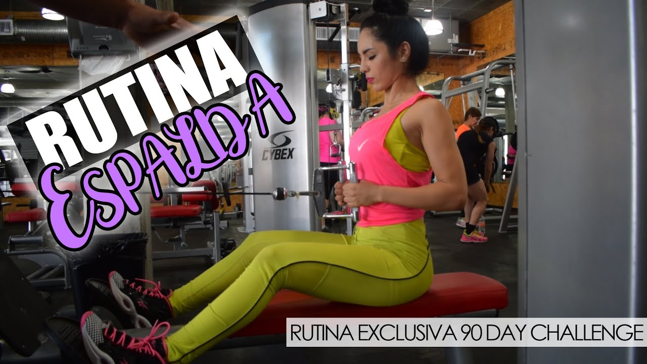 RUTINA DE ESPALDA PARA MUJERES (PRINCIPIANTES) | 90 DAY CHALLENGE