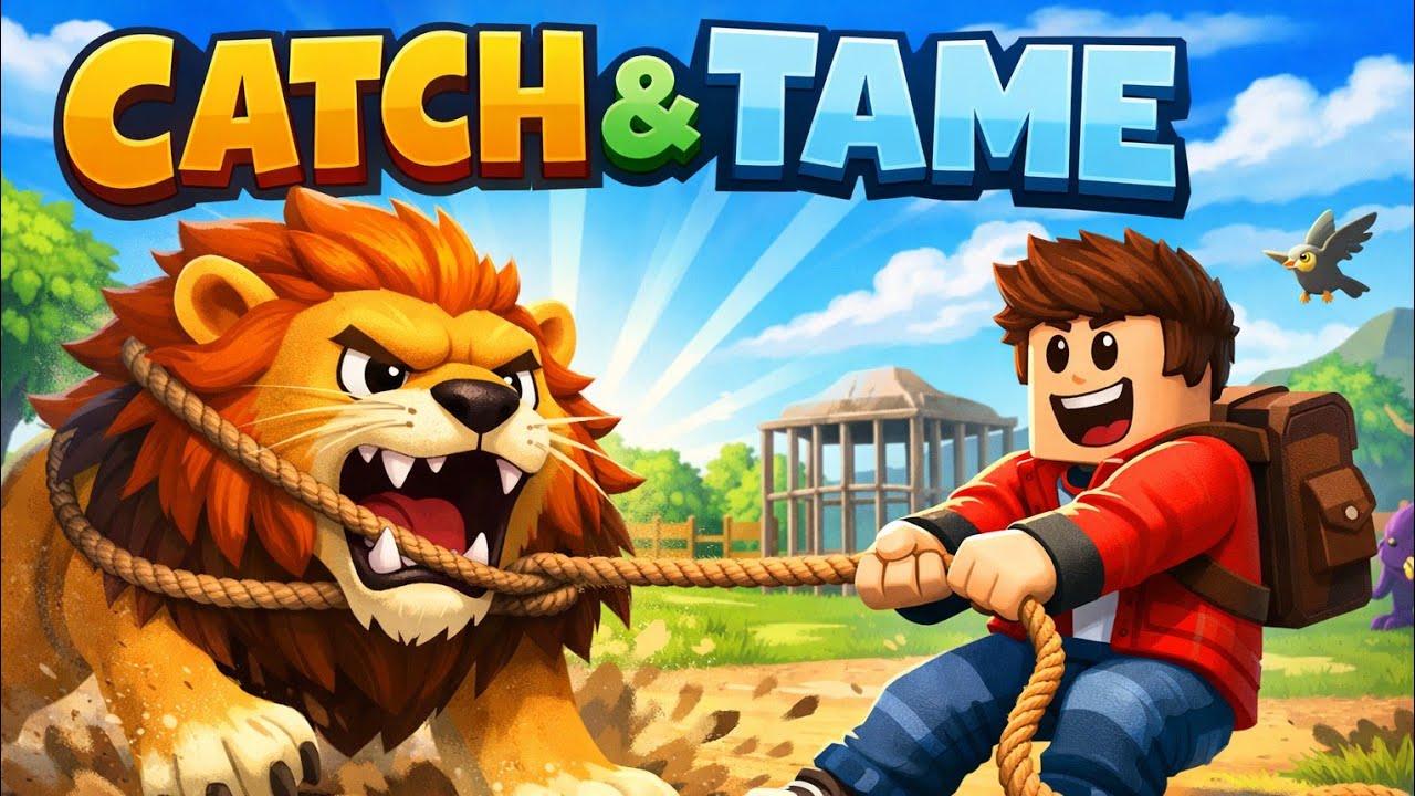 CAN I TAME A LION 🦁 ROBLOX NEW GAME 🎮 || CATCH & TAME ||