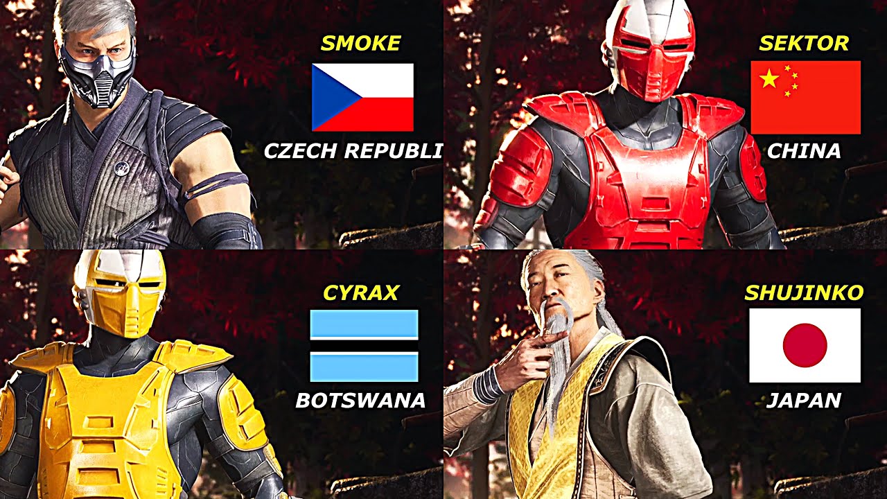 Mortal Kombat 1 - ALL Characters Nationality