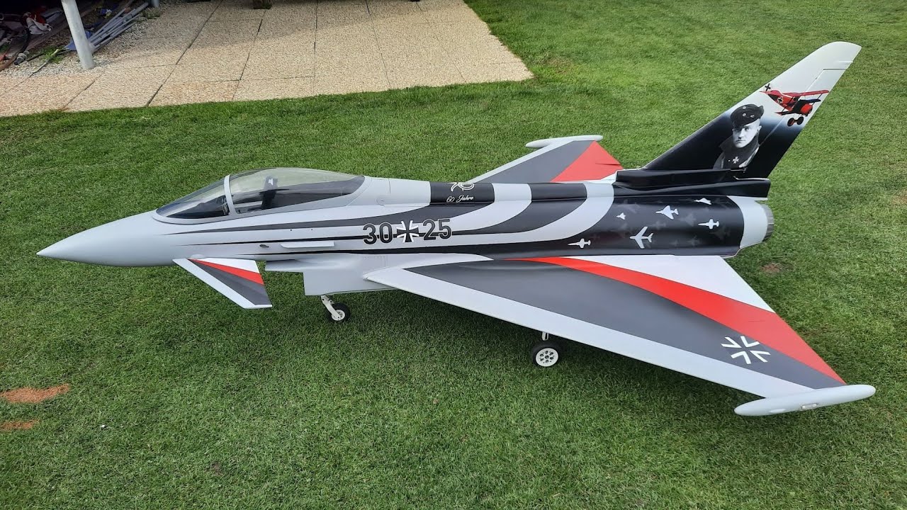 RC Turbine Eurofighter Typhoon Display**  flame out and crash landing**