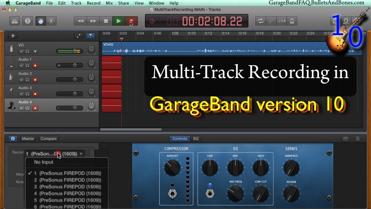 GBv10: Enable Multi-Track Recording - Minute GarageBand