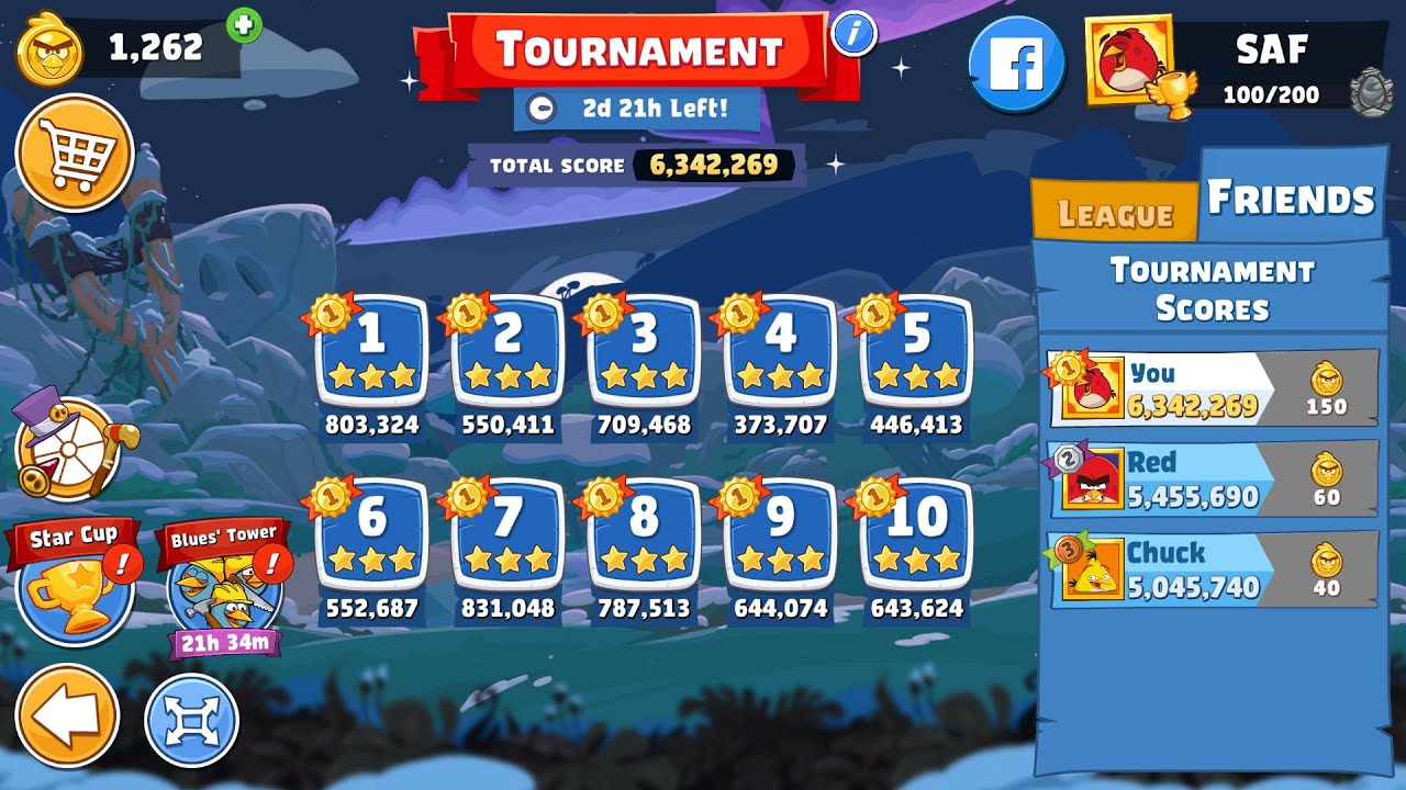 Angry Birds Friends. Tournament (19.02.2024). All levels 3 stars. Passage from Sergey Fetisov