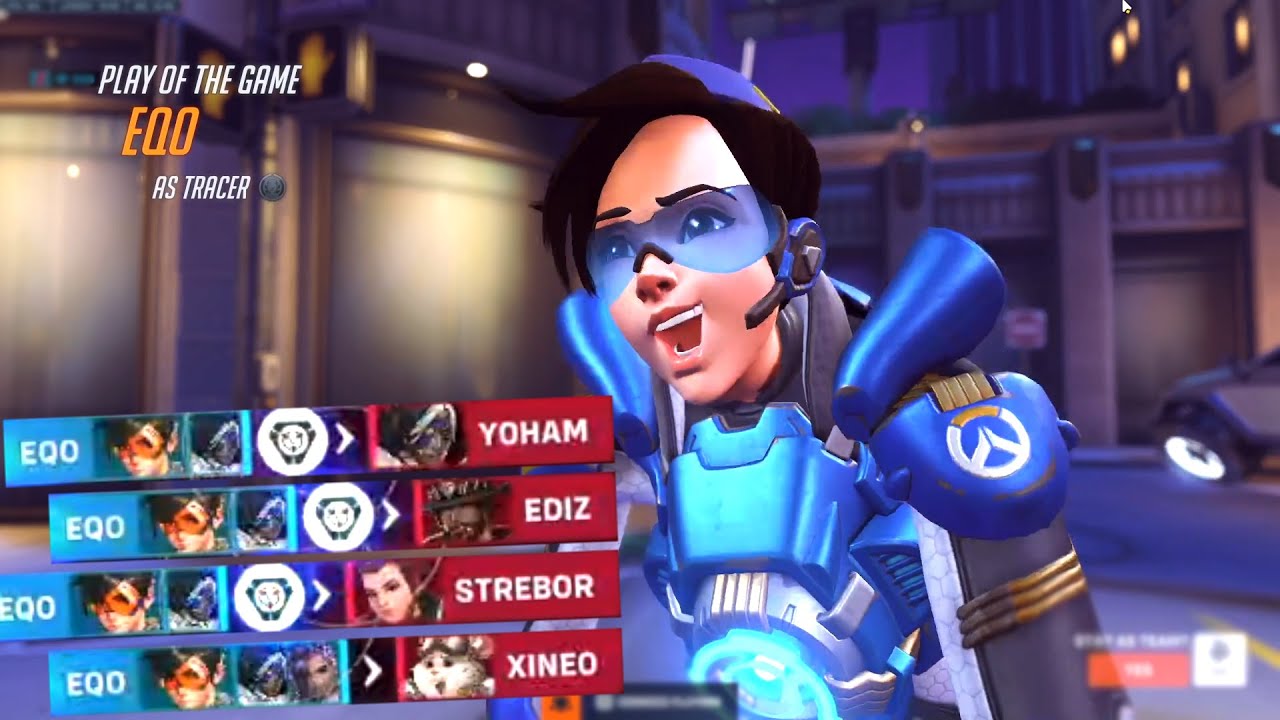 EQO CARRY TRACER AND ASHE - POTG! [ OVERWATCH 2 SEASON 6 TOP 500 ]
