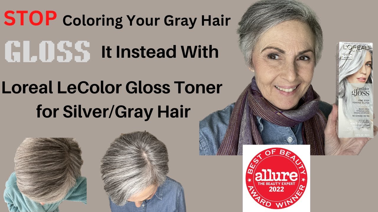 Хватит красить седые волосы — придайте им блеск с помощью тонера Loreal LeColor Glosser #седыевол...