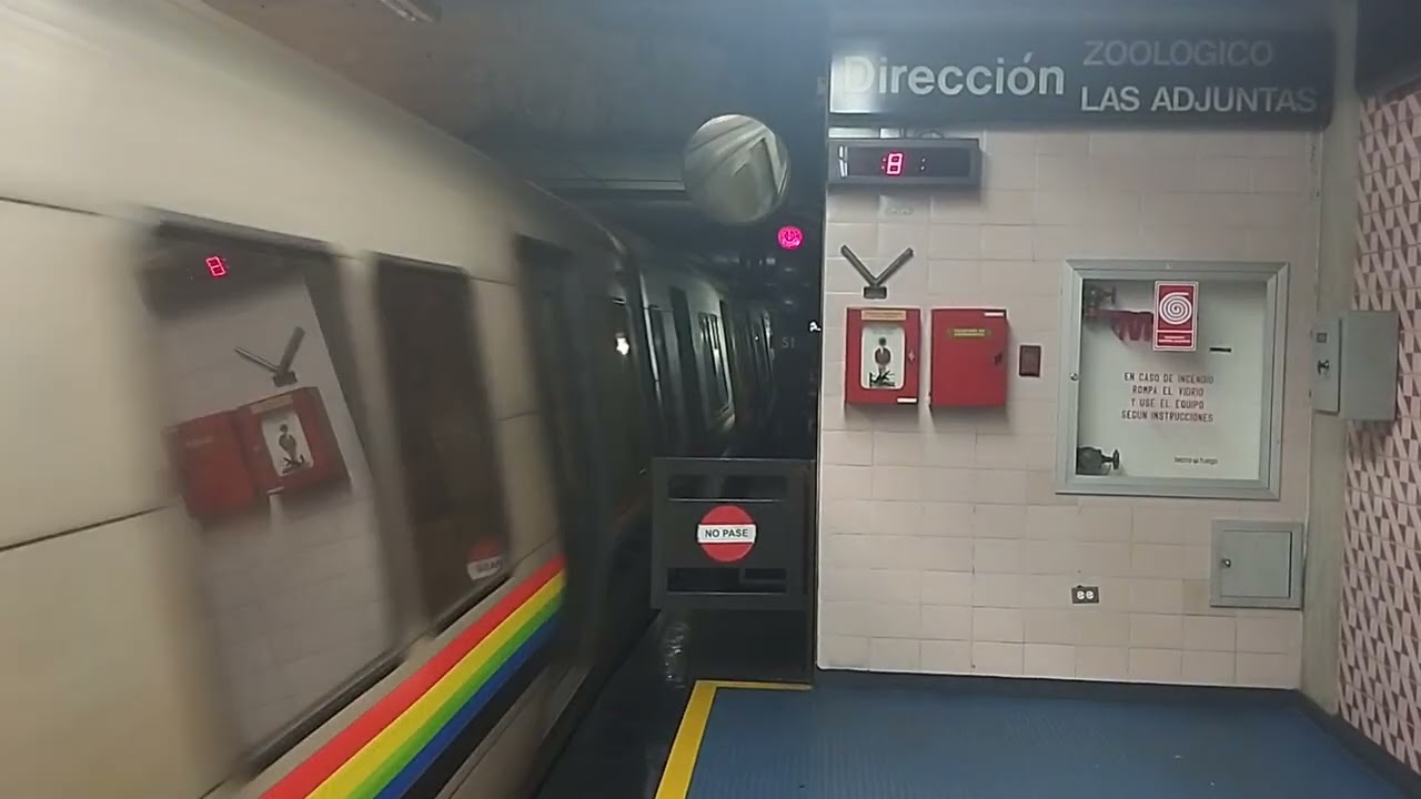 Metro De Caracas Linea 2 Alstom S4 Saliendo De La Yaguara Con Dirección Las Adjuntas