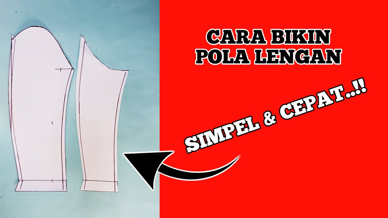 CARA SIMPEL DAN CEPAT MEMBUAT POLA LENGAN JAS PRIA, BASOFI,DAN BESKAP
