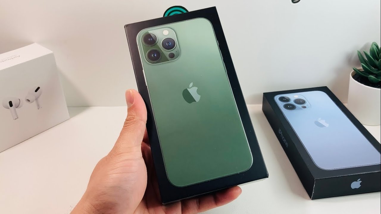 Alpine Green iPhone 13 Pro Max UNBOXING! + Sierra Blue Comparison