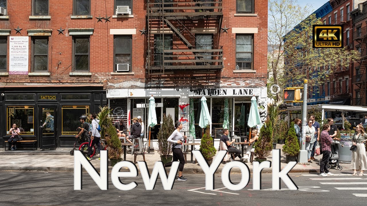 New York City Walking Tour [4K] : Alphabet City to SoHo | Tompkins Square Park