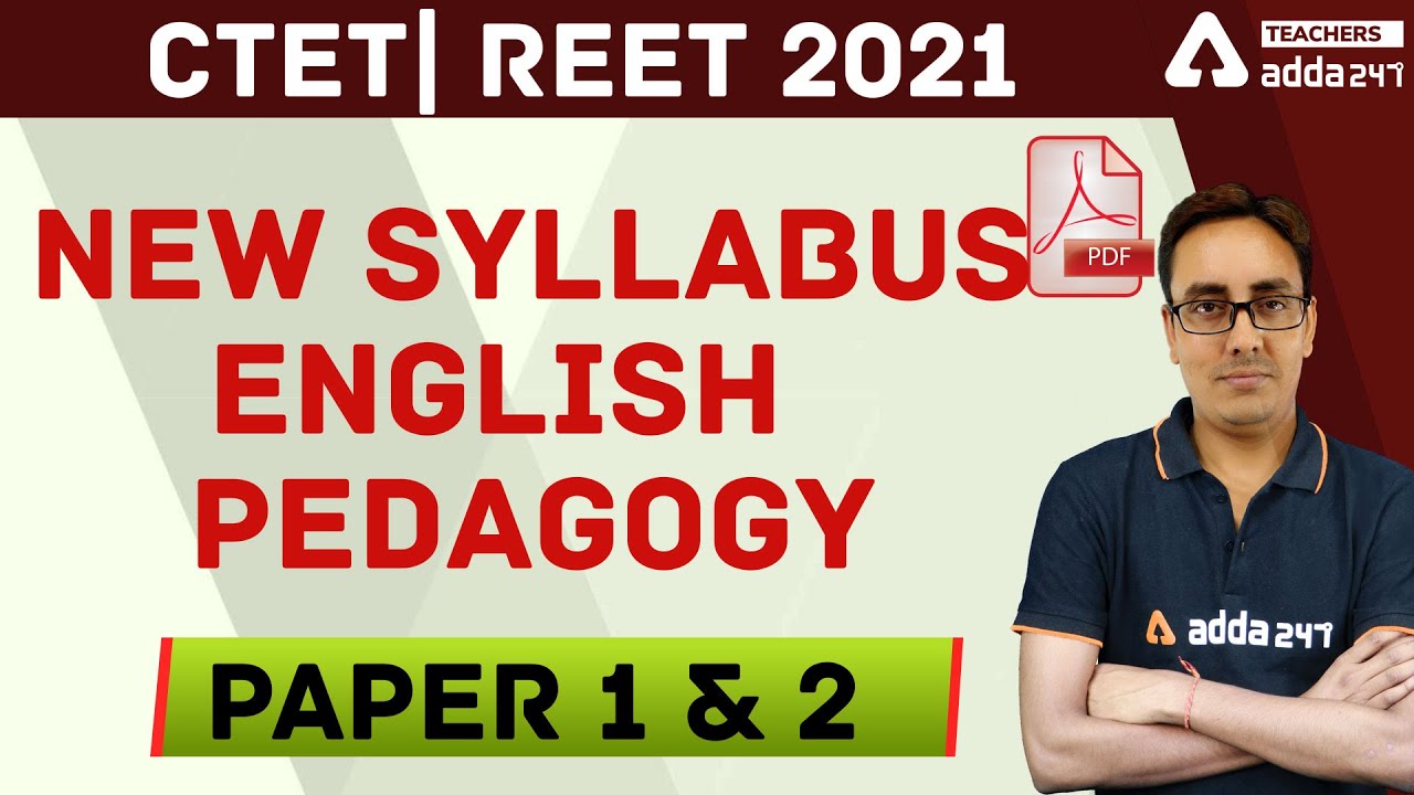CTET/REET 2021| English | NEW SYLLABUS ENGLISH PEDAGOGY | CTET/REET Paper 1 & 2