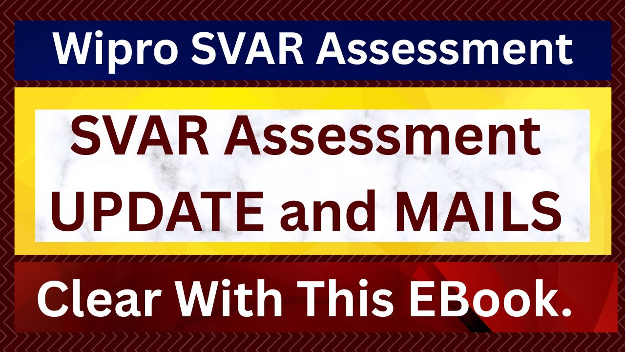 Wipro SVAR Assessment 2025 | How to clear SVAR Test | Previous year Question of SVAR Assessment