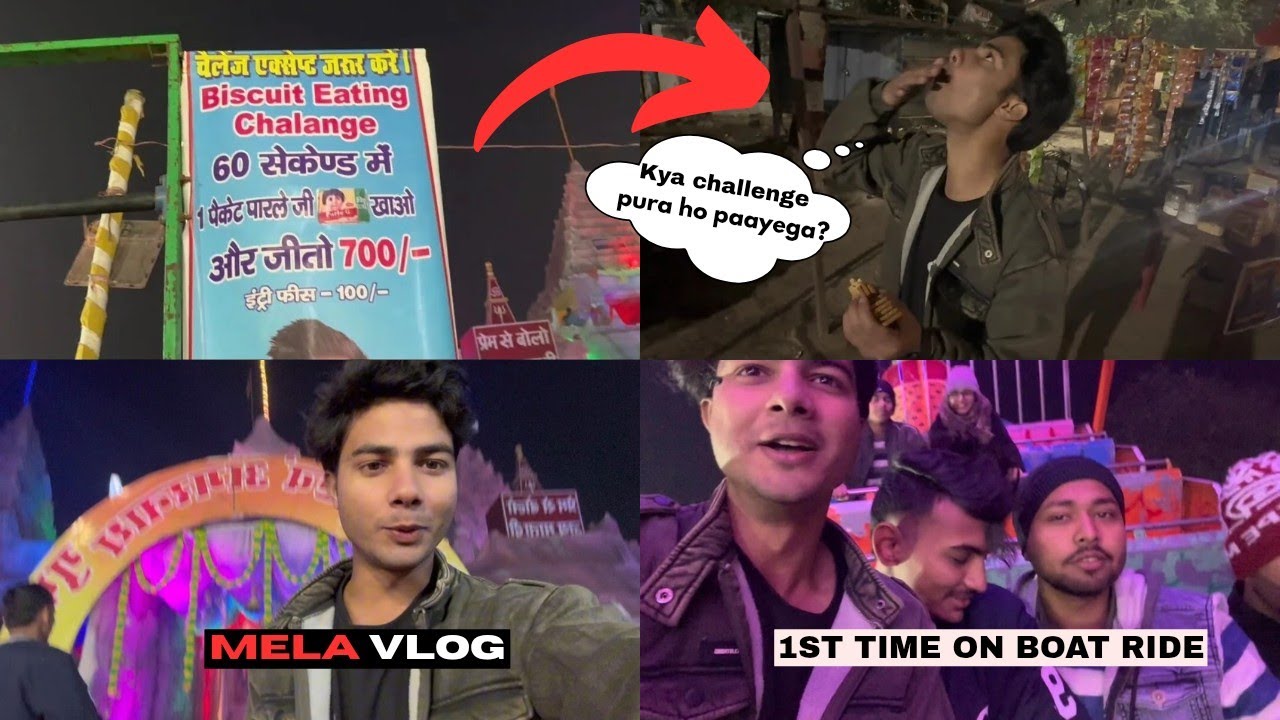 60 sec biscuit challenge 💥 🤯| Saharsa Mela 2025 | Patel maidan saharsa | Mahayogini mela saharsa 
