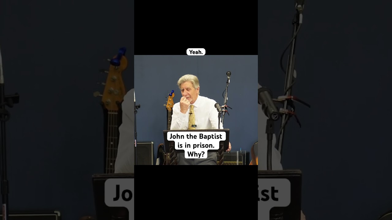 John the Baptist was in prison. Why?