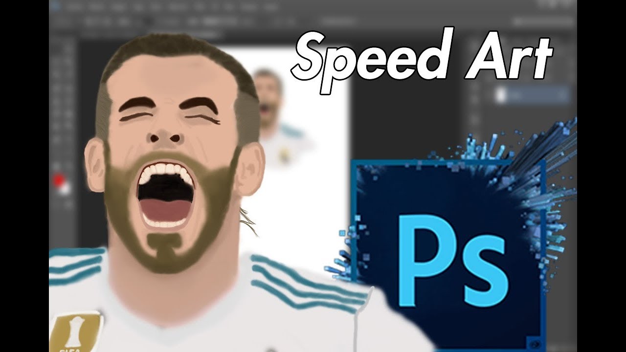 Gareth Bale - Speed Art - Photoshop - Un Dia De Dibujo!