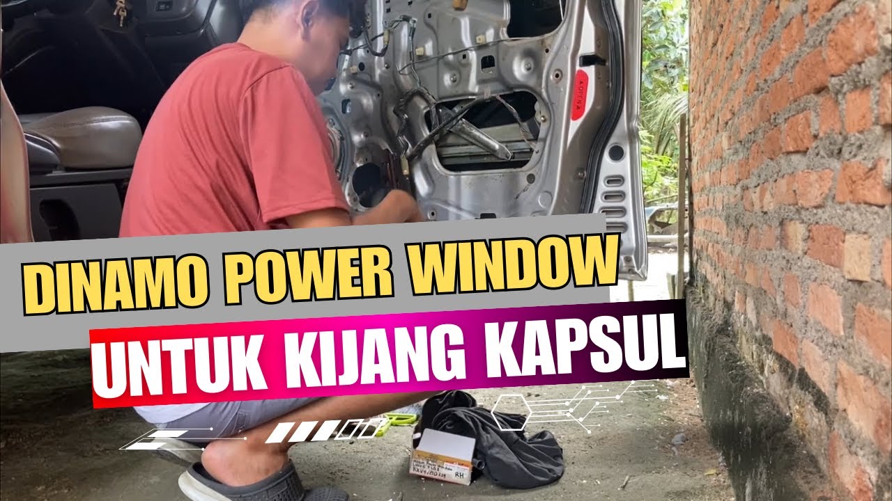 Cara Ganti dinamo power window mobil Kijang kapsul // ganti motor power window