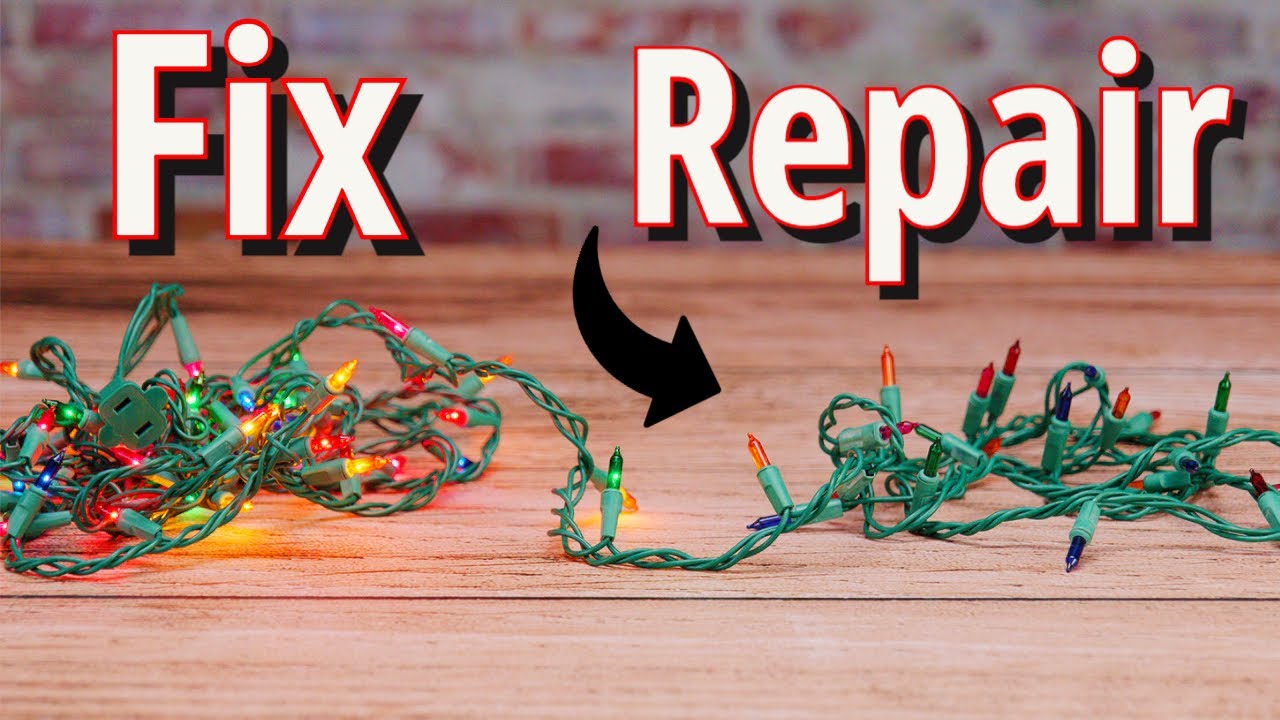 How To Fix Repair Xmas Lights Easy Simple