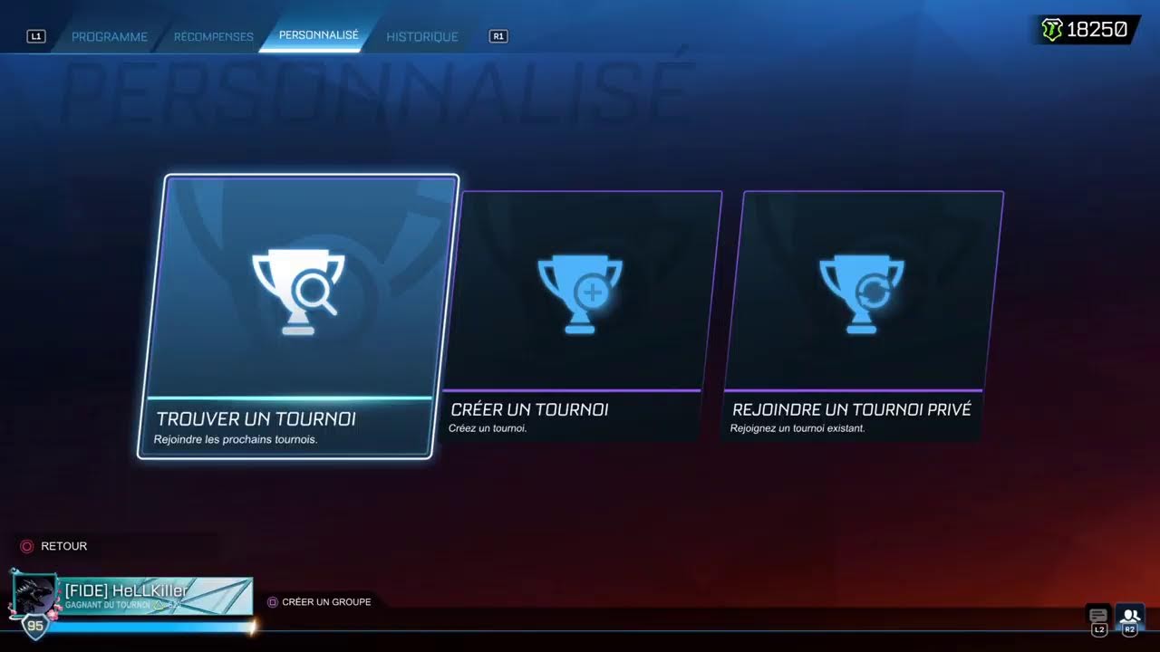 Rocket League 2v2 Tournoi / S'il vous plaît les Tm8 faites un effort