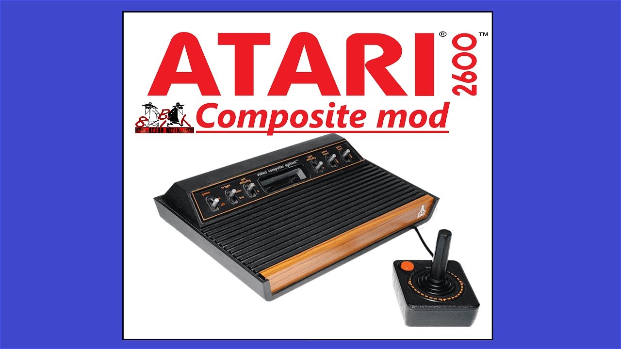 Atari 2600 composite mod installation and sceens output comparison ( TFW8b )