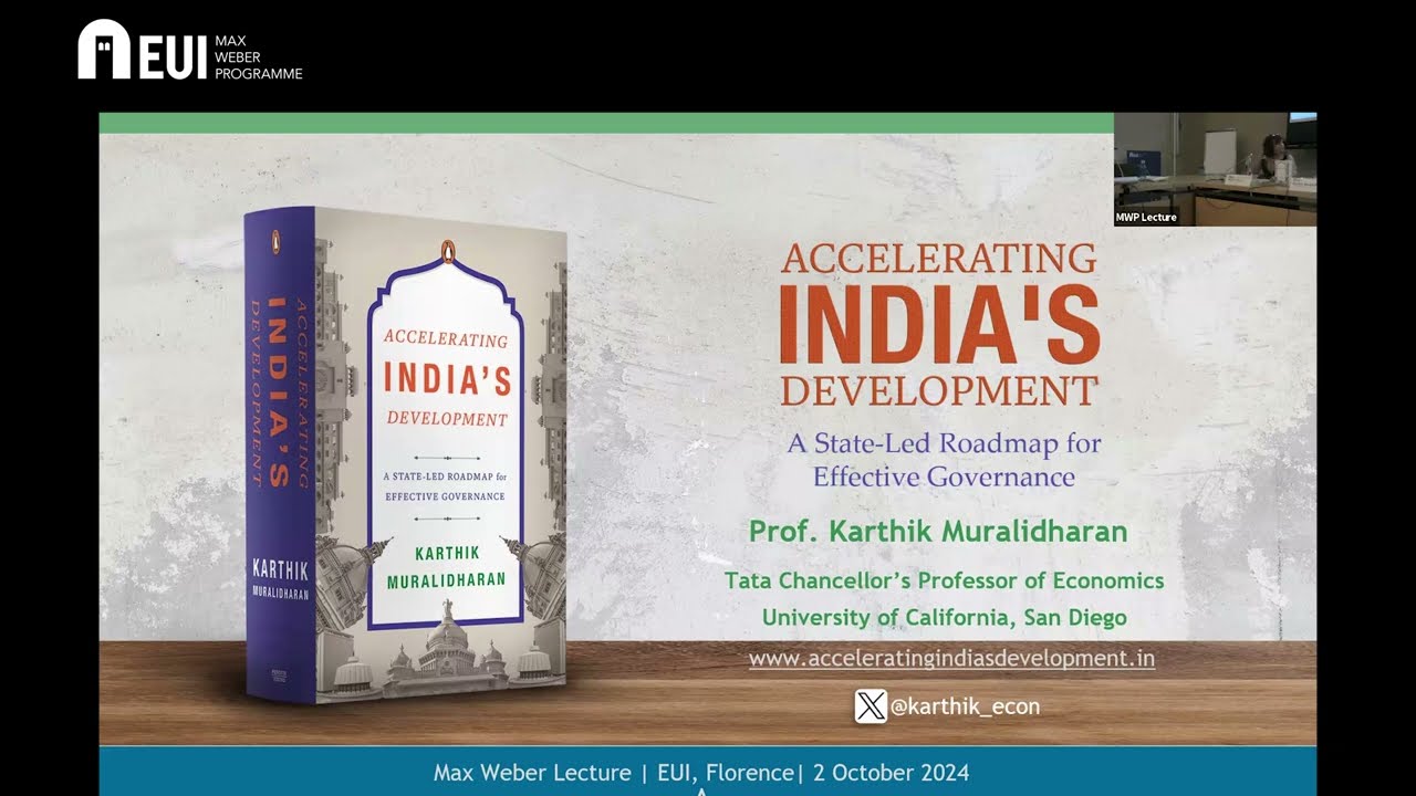 MWP Lecture with Prof. Karthik Muralidharan, 2 October 2024
