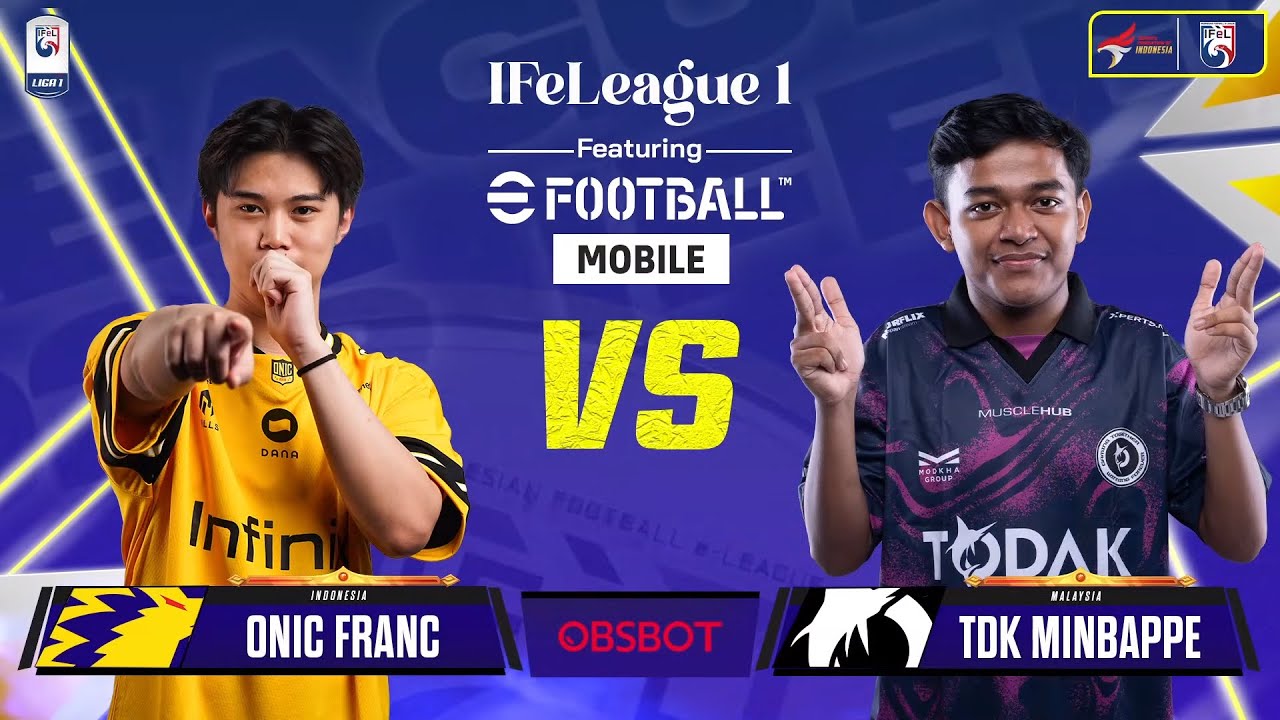 BIG MATCH !! | ONIC_Franc vs Todak_Minbappe | IFeLeague 1 ft. eFootball on Mobile | Matchweek 1