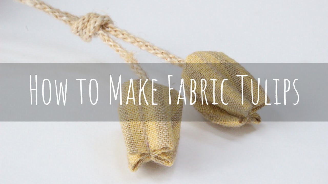 【パッチワーク】 チューリップの飾り How to Make Fabric Tulips
