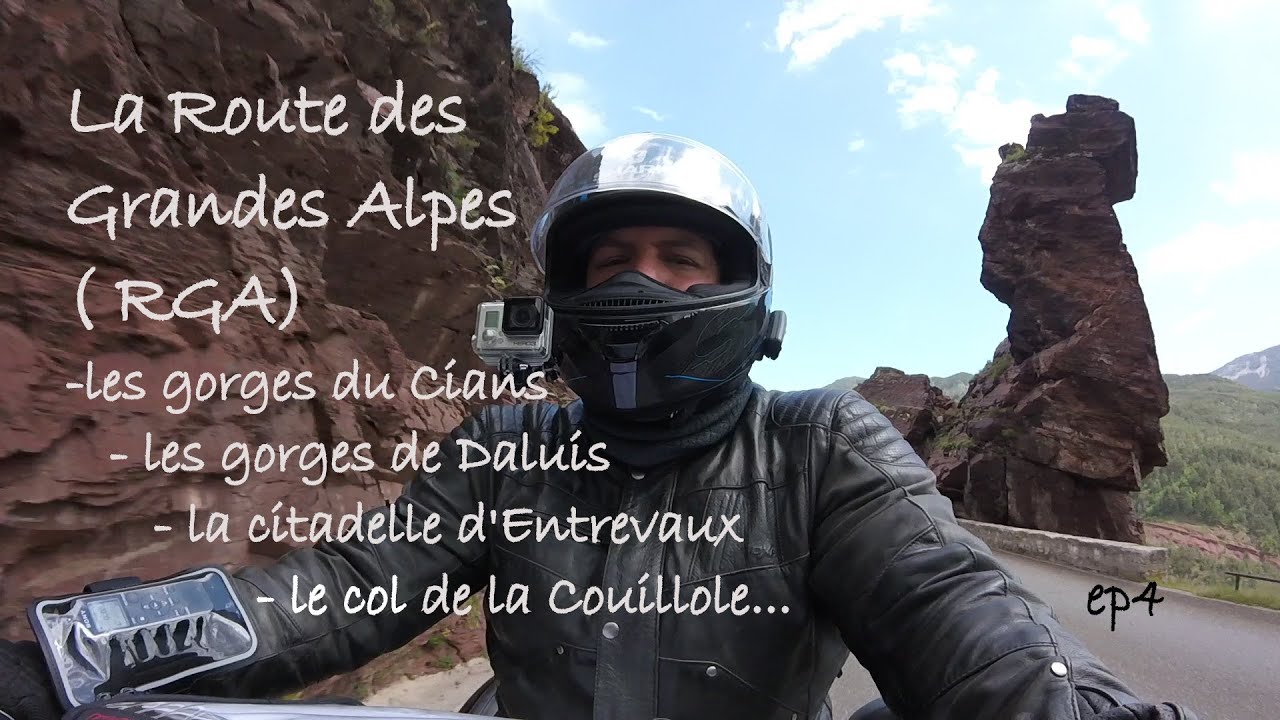 La Route des Grandes Alpes (RGA) ep4, du col de la Bonette à Entrevaux, en v-strom, R1200GS et Ktm