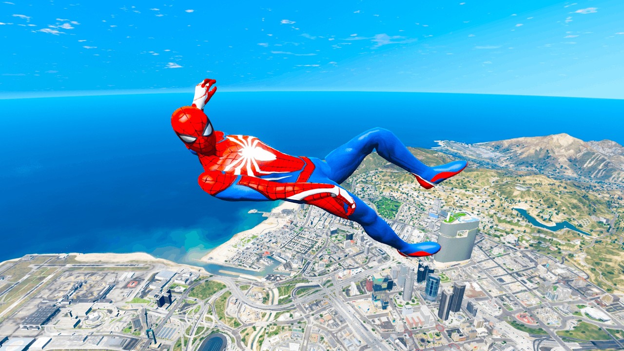 GTA 5 Ragdolls SPIDERMAN Jumps/Fails (Euphoria Physics) part 4