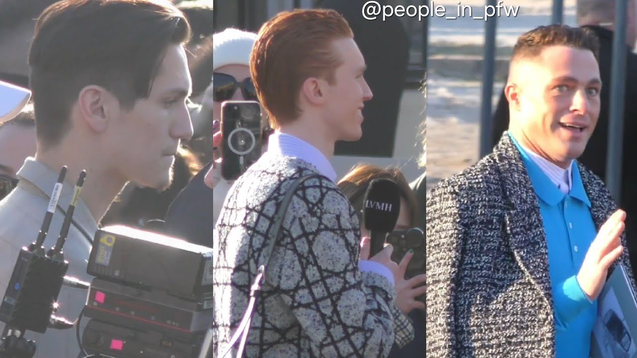 Chase Hudson, Luther Ford [The Crown] & Colton Haynes - Dior Menswear show in Paris - 19.01.24