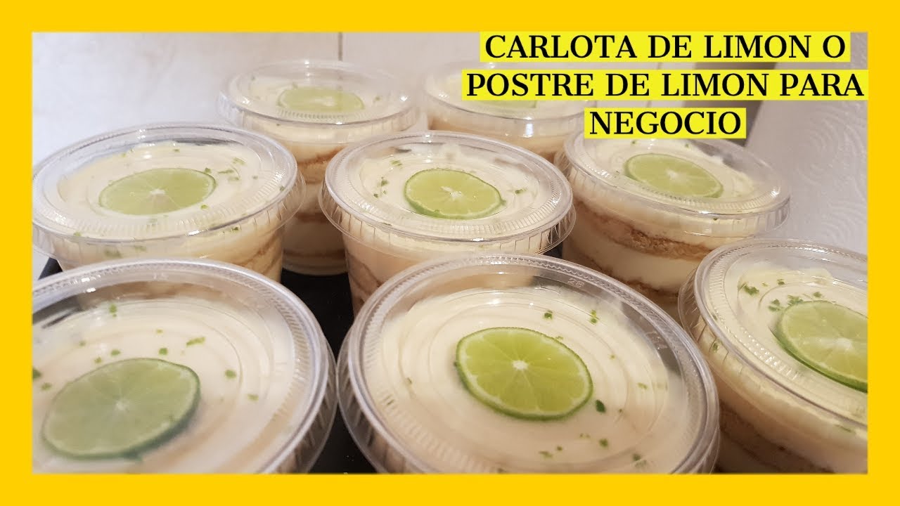 CARLOTA DE LIMON O POSTRES DE LIMON PARA NEGOCIO