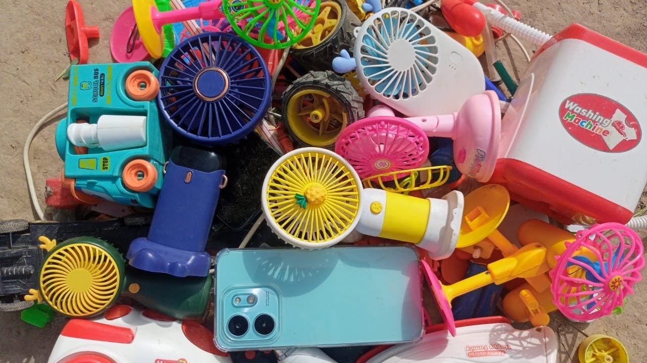 Breaking And Opening Toys Mini Fan DC Motor ⚒️🔫🚗📱 Testing & Working🚲🛵 ☎️