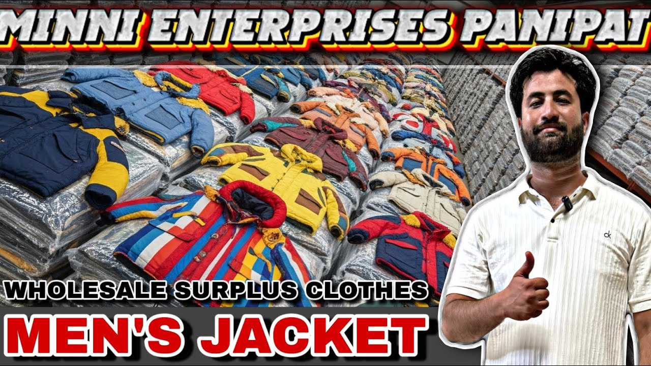 Men’s parka jacket || A + Grade Export surplus Clothe || Panipat used clothes market || thrift
