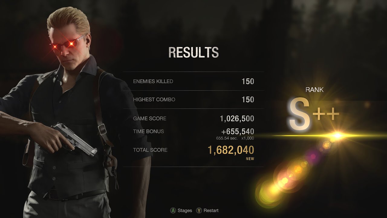 Resident Evil 4 Wesker 150 Combo S++ Village The Mercenaries Easter 2024