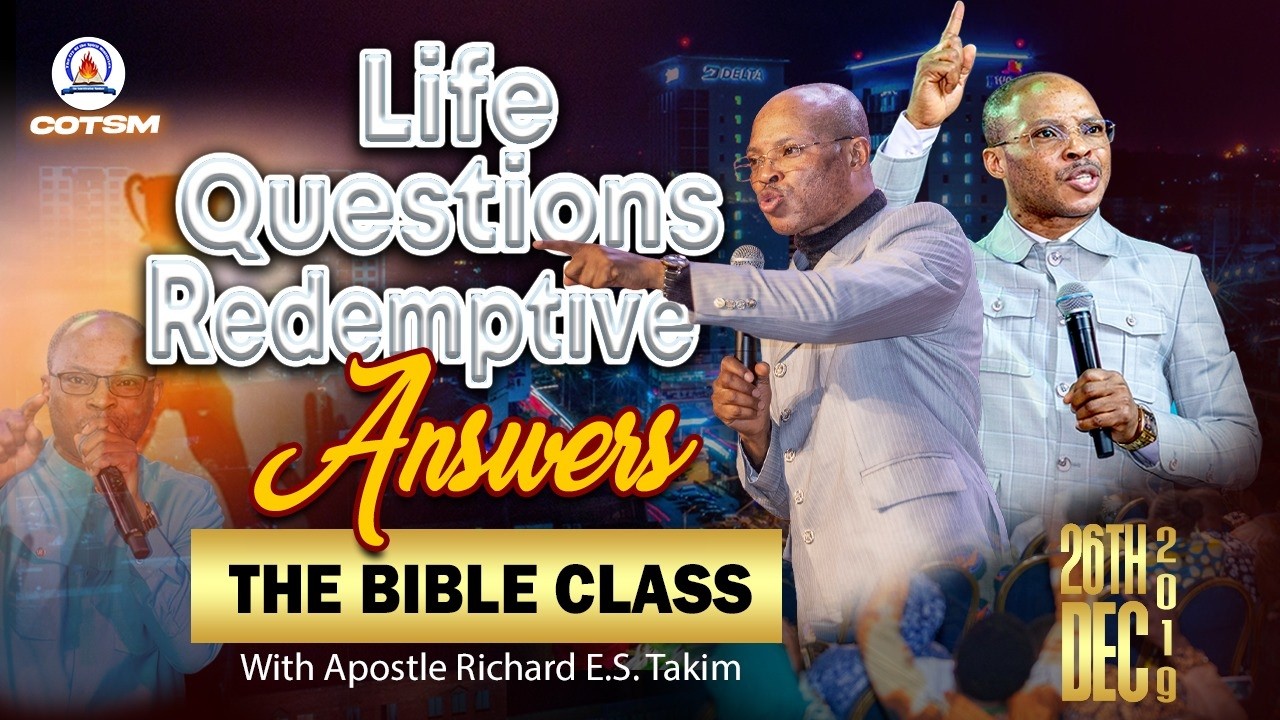 THE MORNING CLOUD TV - THE BIBLE CLASS (Life Questions | Redemptive Answers )