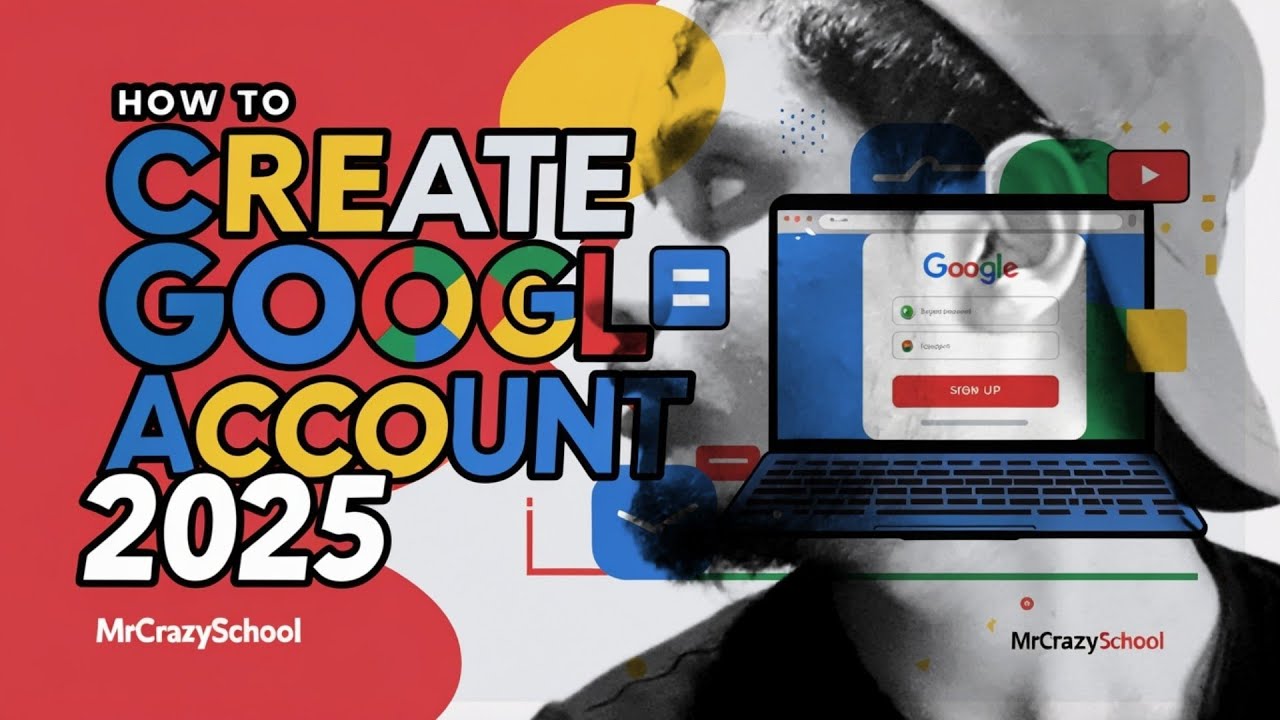 👉 How to Create a Google Account 💻  (Step by Step 2025 Guide) | @MrCrazySchool