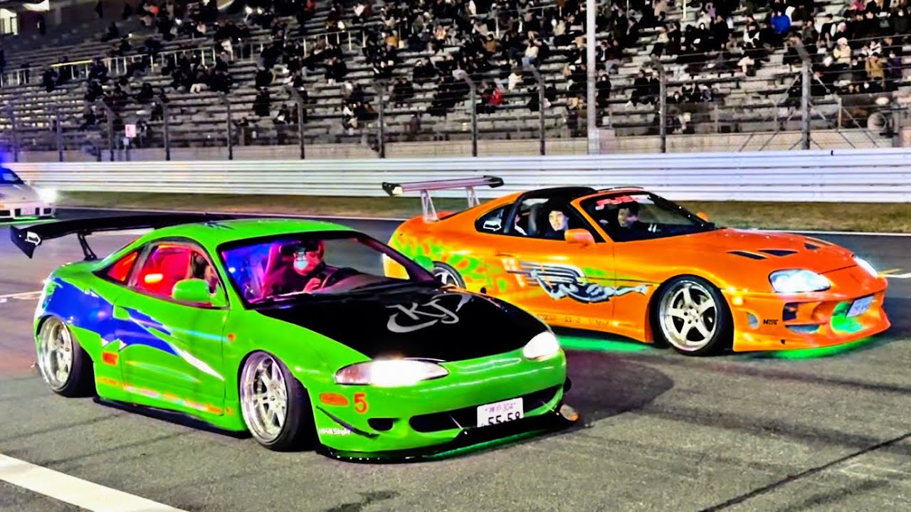 【ﾋﾟｯﾄﾚｰﾝからの絶景】Fuel Fest 2024の1,000台ナイトパレードランの様子をお届けします！#jdm #fuelfest
