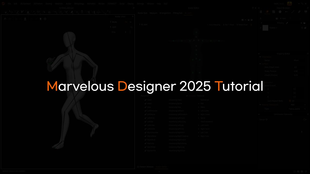 캐릭터 모델러를 위한 marvelous designer 2025 튜토리얼! #marvelousdesigner한글튜토리얼