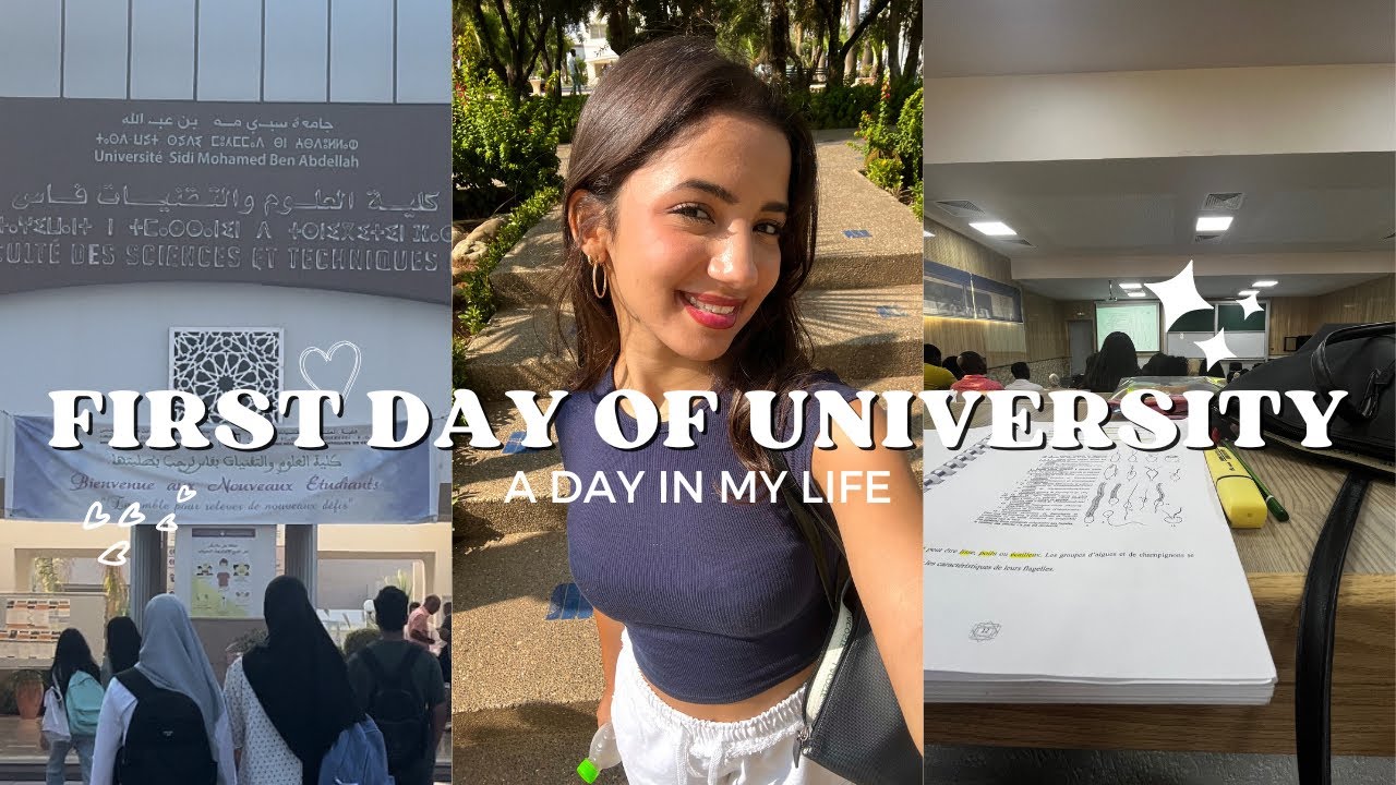 FIRST DAY OF UNIVERSITY 👩🏻‍🎓📚| دوزو معايا الدخول الجامعي ديالي