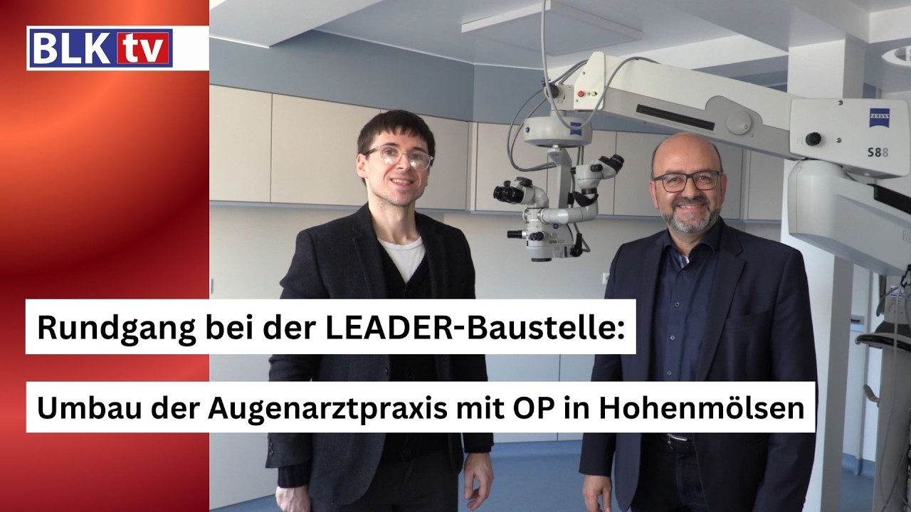 Rundgang bei der LEADER-Baustelle: Umbau der Augenarztpraxis mit OP in Hohenmölsen