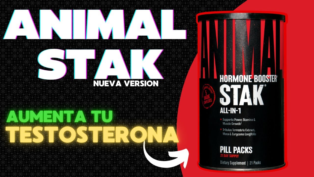 ANIMAL STAK el MEJOR precursor de TESTOSTERONA (nueva version)