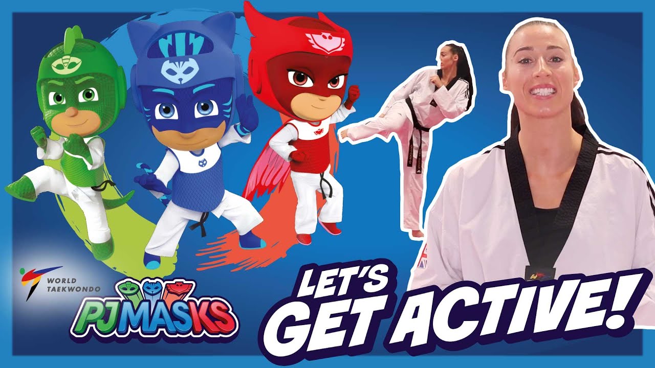 PJ Masks Get Active! | Learn Speed Side Kick with Bianca Walkden | PJ Masks X World Taekwondo
