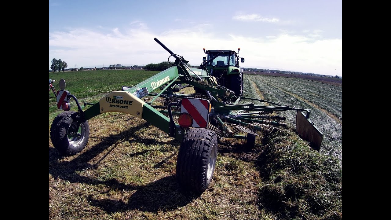 ZBIÓR TRAW NA KISZONKĘ 2024 / 1 POKOS / GR ŚCIERSKI / CLAAS ARION 430 / KRONE SWADRO TS 620 /Cz . 2